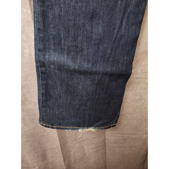 Joe's Jeans Womens Sz 32 Honey Fit Wide Leg Blue Denim Bohemian Western Grunge - Picture 6 of 12